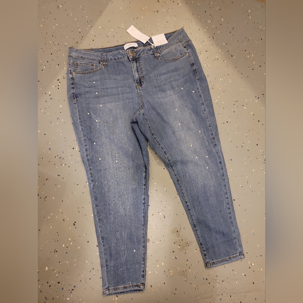 NWT petite skinny mid-rise stretch jeans